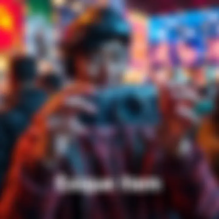 A person holding a unique item with a surprised expression, showcasing their excitement and first impressions.