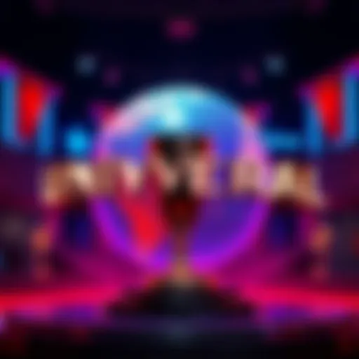 Graphic showing Universal and Disney logos with a trophy in the center