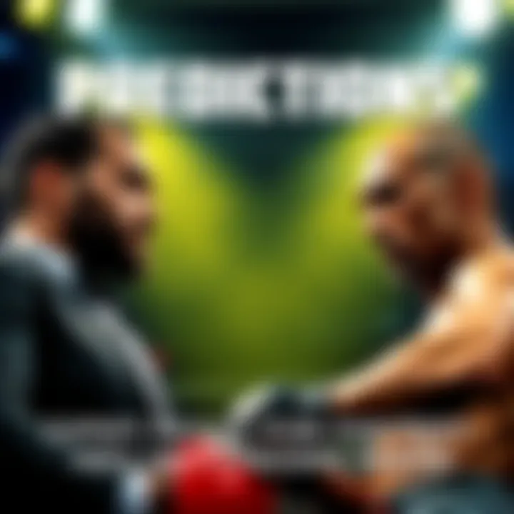 Experts discussing upcoming fights with fighters Campbell Silva and Dolidze in focus