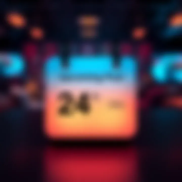 Calendar marked with the dates 24th and 25th indicating upcoming updates
