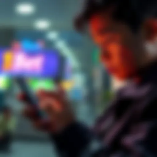 A person looking at their phone, checking the status of their 1xBet withdrawal, with a concerned expression.