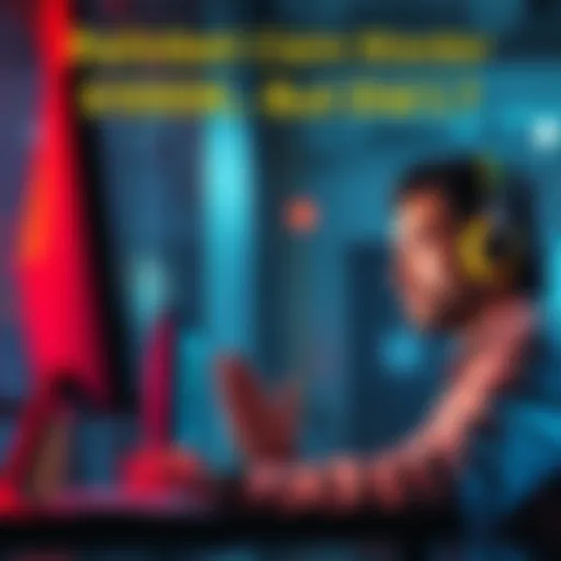 A person looking at a computer screen with concerned expression, discussing wager claims with fellow players online.