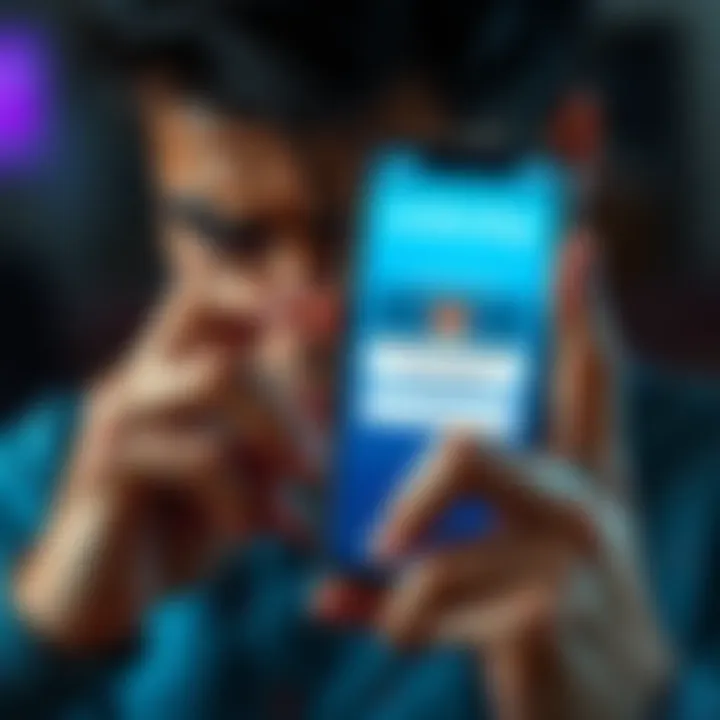 User Frustrated with Underdog App Withdrawal A frustrated user looks at their phone showing the Underdog app with a locked funds message, expressing disappointment over betting restrictions in their state.