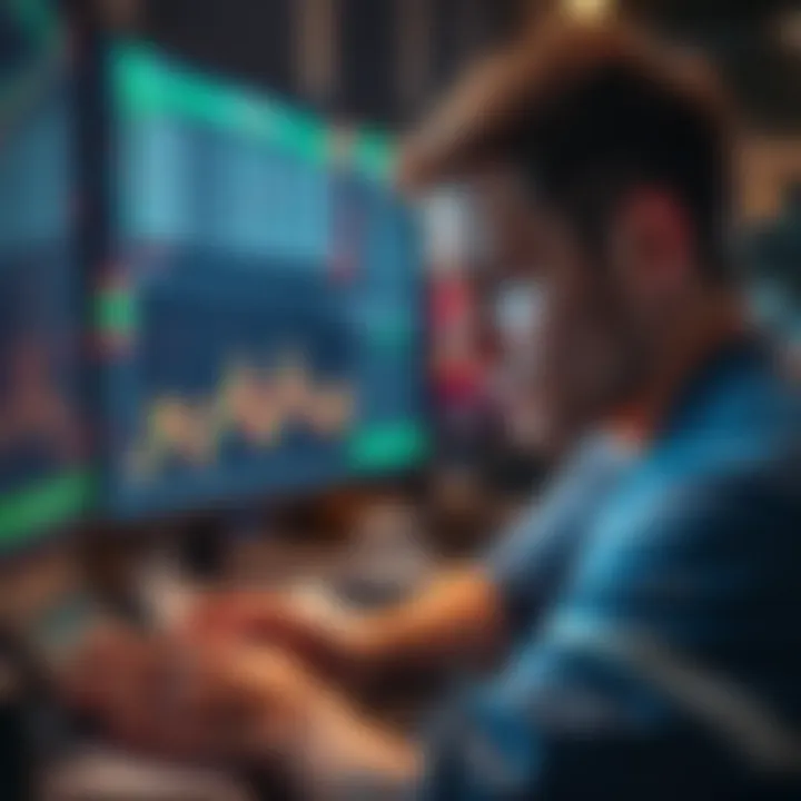 User losing money in sports betting A frustrated person looking at a betting screen with a frown, showing loss after a big win, surrounded by betting slips and a calculator