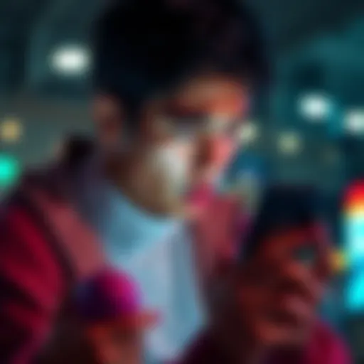 A person looks frustrated while using a smartphone to access a financial app, showcasing withdrawal issues and account suspension concerns.