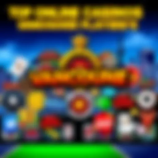 A collage of logos from various online casinos popular among Vancouver players, featuring game icons and a city skyline in the background.