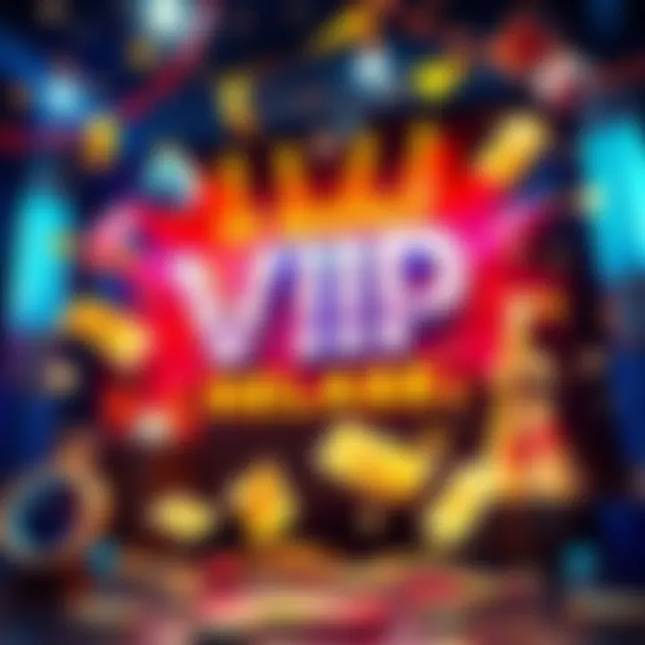 Colorful announcement for a VIP Monthly Bonus release with festive elements and money symbols.