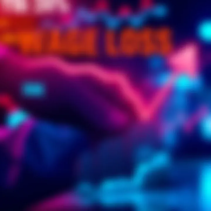 Graph showing a decline in wages with an arrow pointing down, illustrating the monthly loss in today’s market.