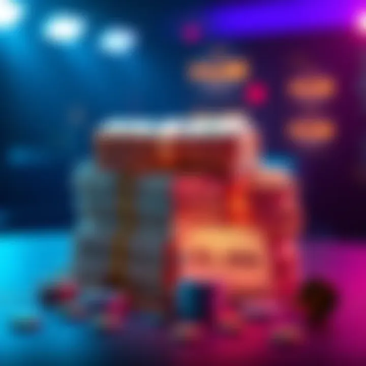 A graphic showing a large stack of cash representing a $120,000 wager with a small payout symbolizing monthly earnings of $130 in Plat 1.