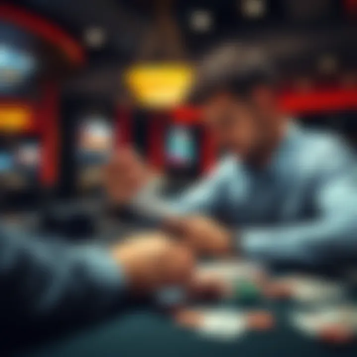 A person analyzing a betting slip and calculating odds at a table with chips and cards, focused on maximizing a $100 wager to reach Platinum status.