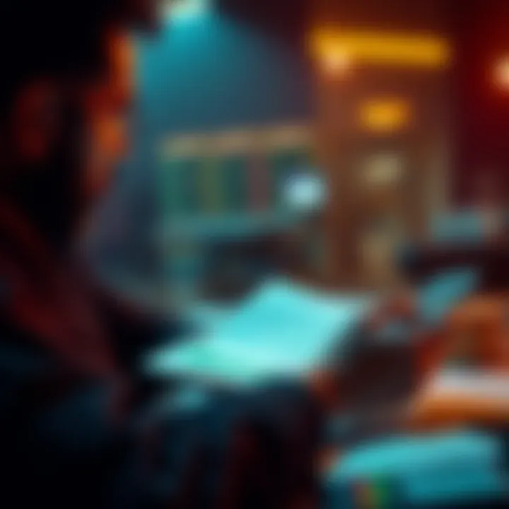 A person analyzing betting strategies with papers and a calculator, focusing on maximizing bets and minimizing losses.