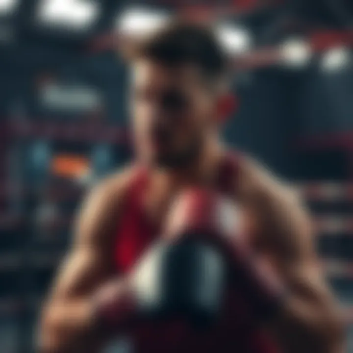 Waldo prepares for a fight against Volkov in a gym, focusing on strategy and skill