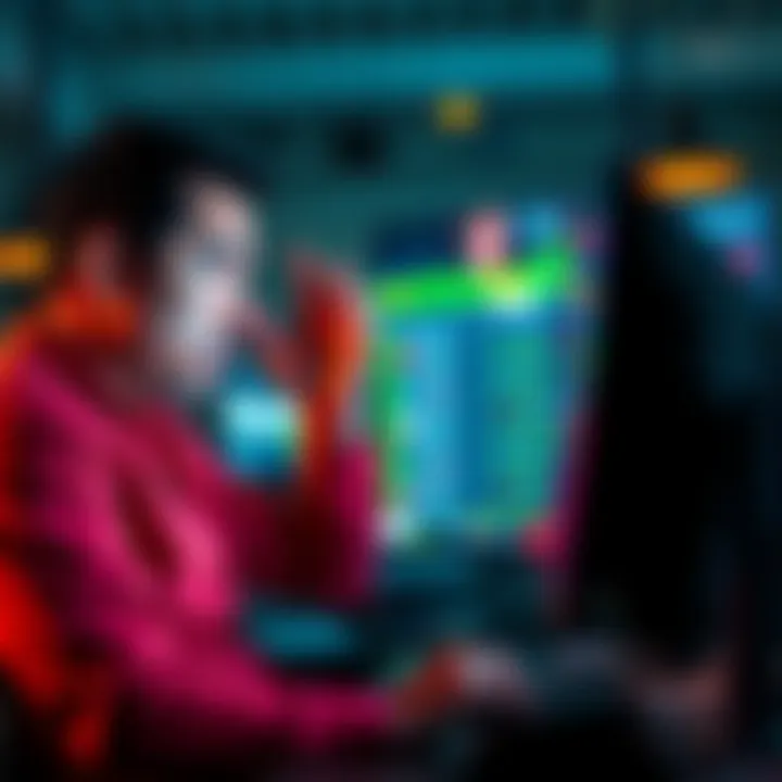 Warning against Rainbet scam A person looking worried while checking their betting account on a computer, showing signs of frustration and concern over lost money.