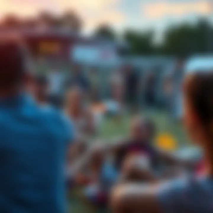People enjoying leisure activities during the weekend, including outdoor games and relaxation