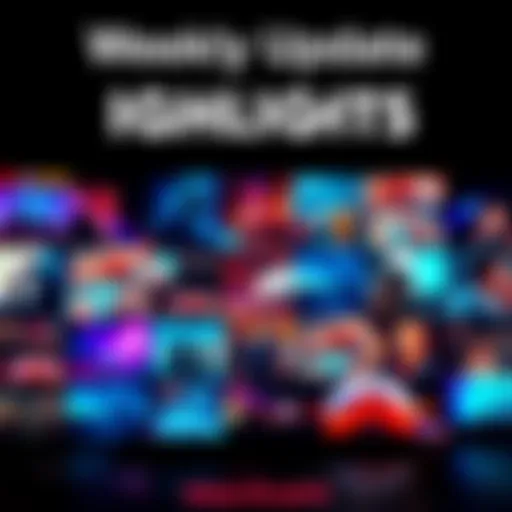 Weekly Update Highlights A collage of news highlights showing different events and trends from the week