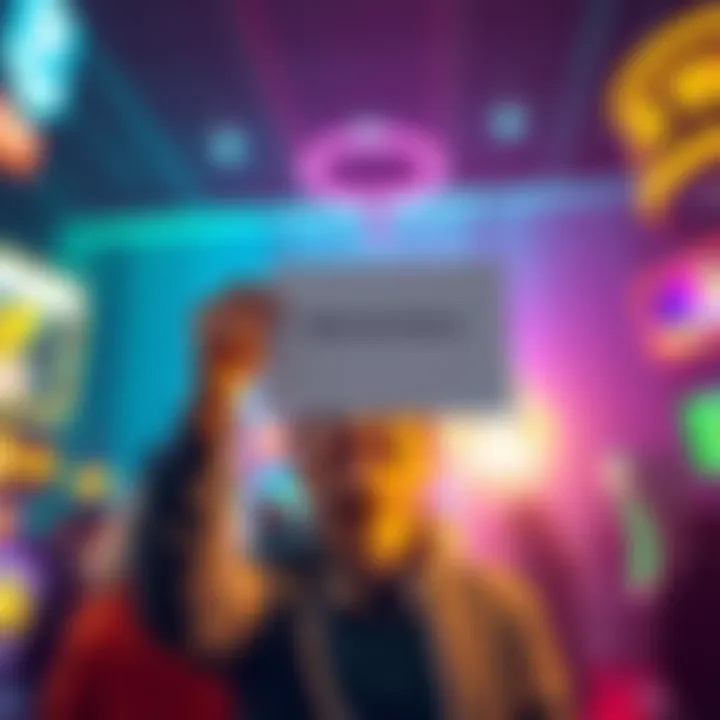 A person happily receiving a welcome bonus notification on a gaming platform, celebrating with excitement.