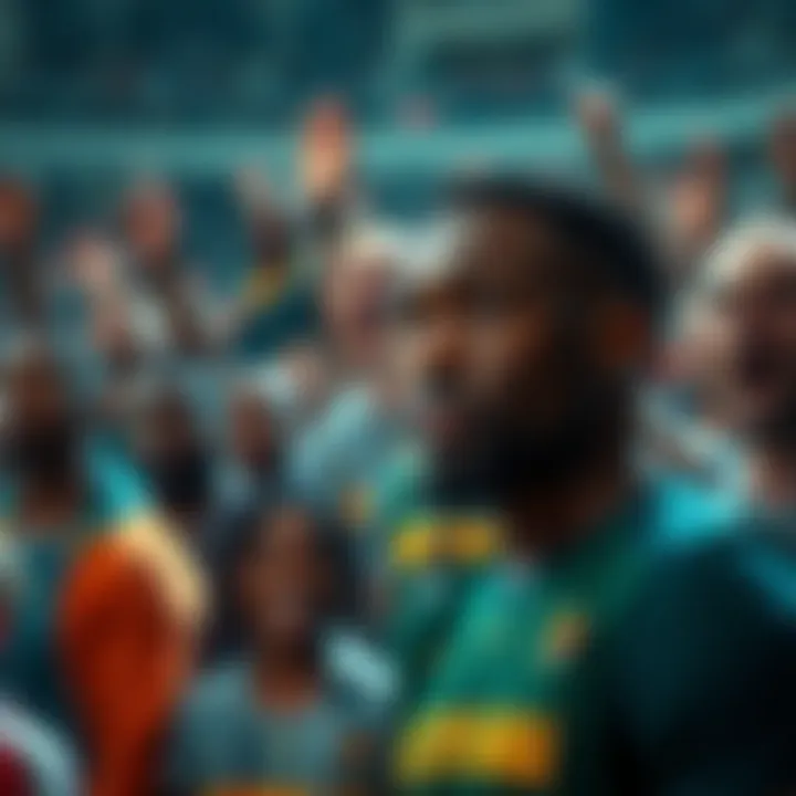 Wemby Scores 9 Points Victor Wembanyama looking disappointed after scoring only 9 points in a game, with fans reacting in shock around him.