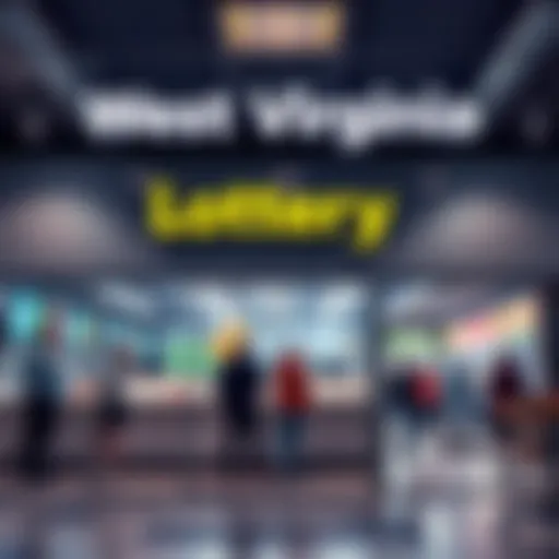 A view of the West Virginia Lottery office with people inquiring about unclaimed Daily Pick 4 tickets