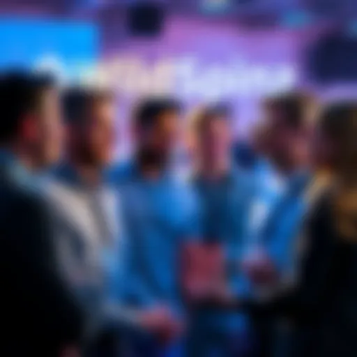 A group of people engaged in a conversation about the WildSpinz platform, sharing opinions and insights.