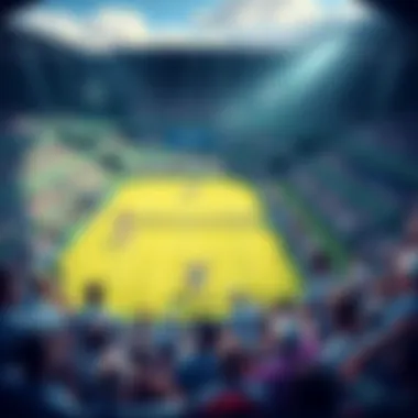 Wimbledon Tennis Betting Picks Tennis players competing on the Wimbledon court with betting odds displayed