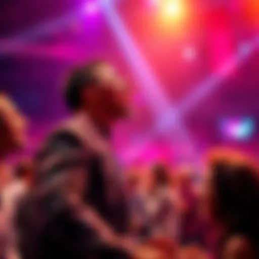 A bracelet winner shouting an inappropriate phrase at a competition, causing a stir among the audience.
