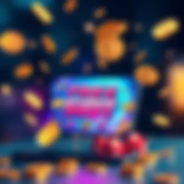 A smartphone displaying popular slot apps with dollar signs flying around