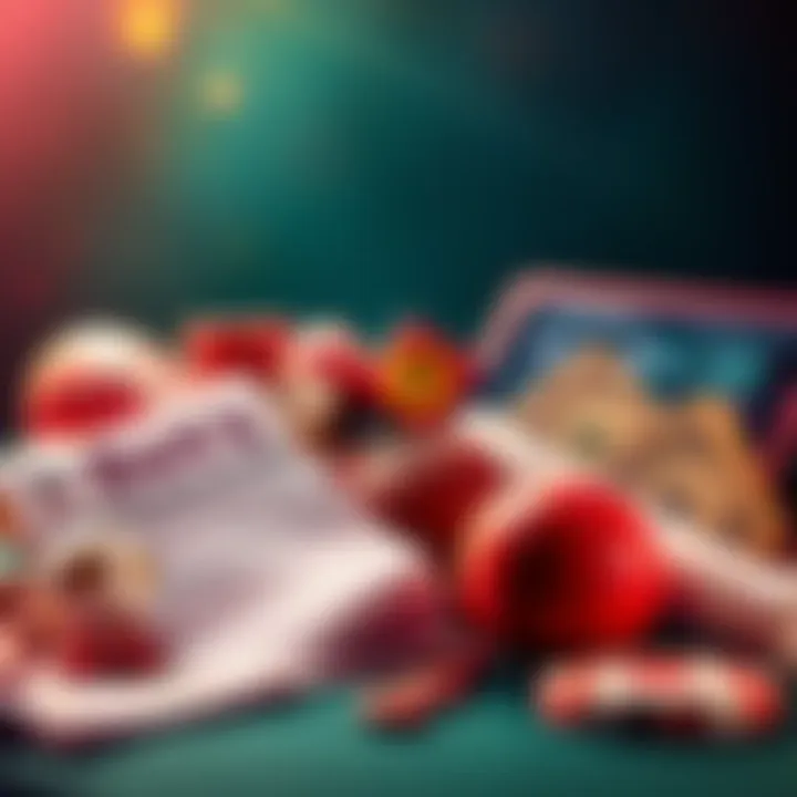 A collection of sports betting items, including a betting slip and cash, symbolizing successful sports picks.