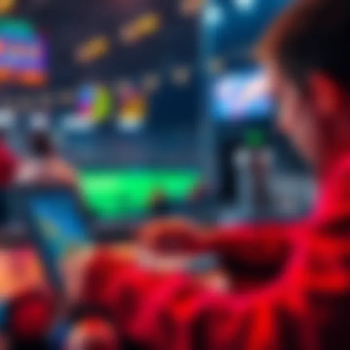 Winning Strategies on PrizePicks A person analyzing sports statistics on a laptop with a focus on PrizePicks strategies and tips for winning big.