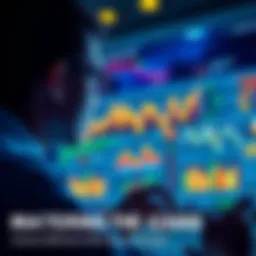 A person analyzing game patterns with charts and data on a screen