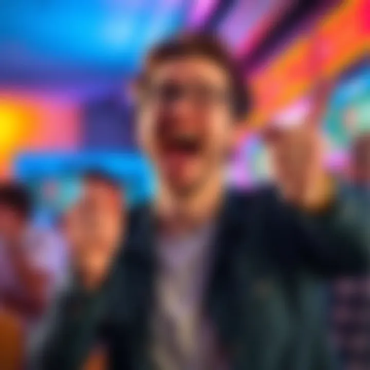 A person celebrating a game win with a $60 prize, showing excitement and joy after a simple strategy.