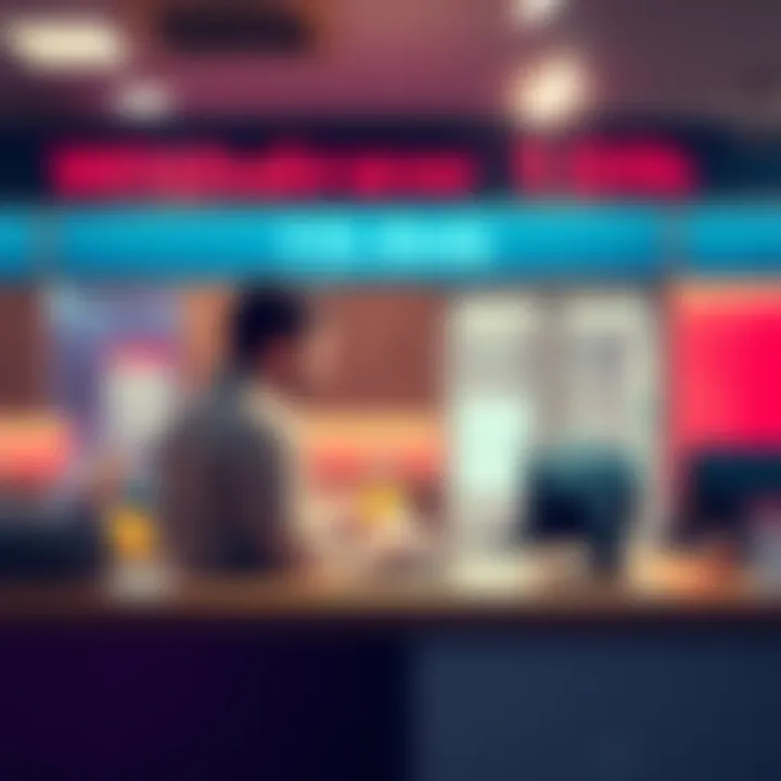 A person at a bank counter discussing the withdrawal of 10,000 dollars with a bank teller.