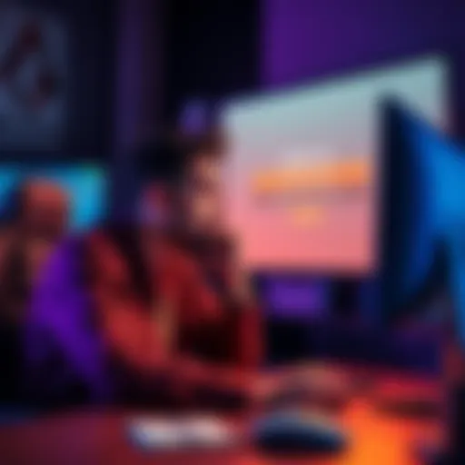 A frustrated person sitting at a desk, looking at their computer screen showing disabled bank withdrawal options for a gaming service.