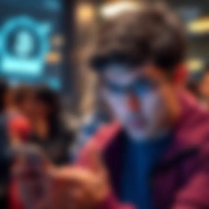 A frustrated person looking at their phone with a loading screen and a withdrawal notification, symbolizing verification delays.