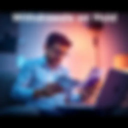 A worried investor checking bank statements with a laptop and phone, showing concerns about paused withdrawals.