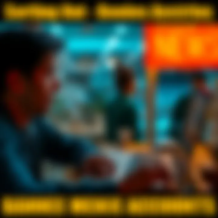 Individual showing concern while checking a restricted bookie account on a laptop