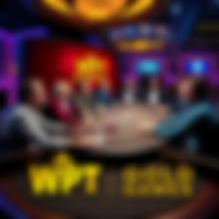 A group of players enjoying WPT Gold games at a virtual poker table, showcasing micro and low stakes action favored by American players.
