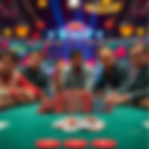 Top poker players at the WSOP 2026 Main Event final table with chips stacked in front of them