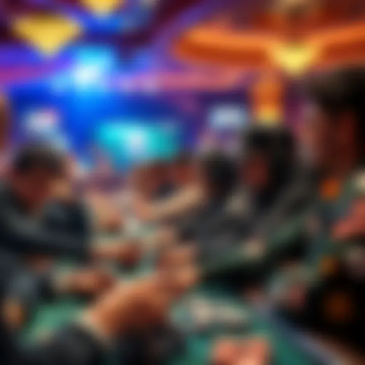 Players engaged in intense poker competition at Turning Stone Resort