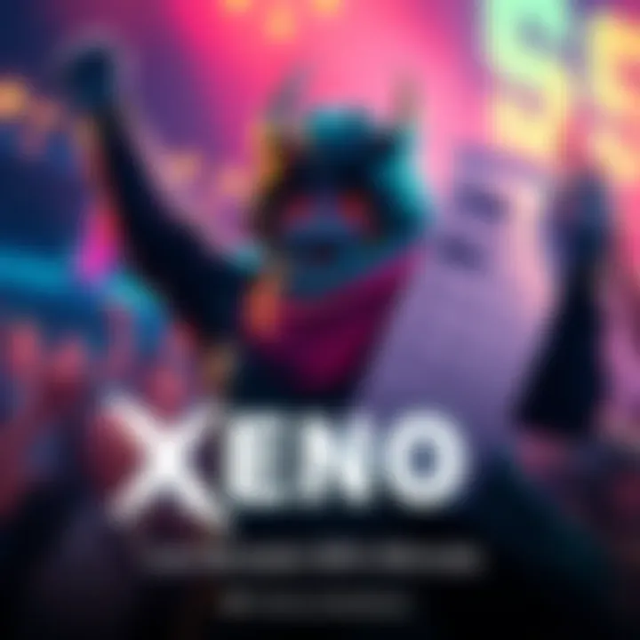 A graphic showing a winning player in Xeno, celebrating a victory with a 90% winrate list in hand.