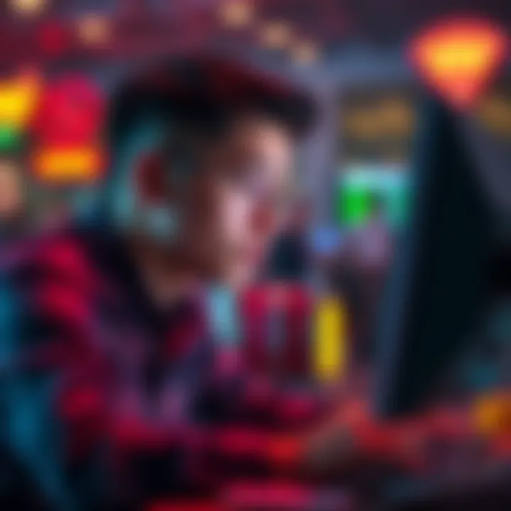 Yay Casino Redemption Process A concerned person looking at their computer screen, frustrated about unclear redemption requests at Yay Casino.