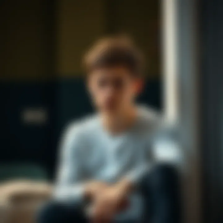 A 22-year-old sits alone, looking worried and stressed, reflecting on their financial troubles after losing £70,000. The expression shows despair and uncertainty about the future.