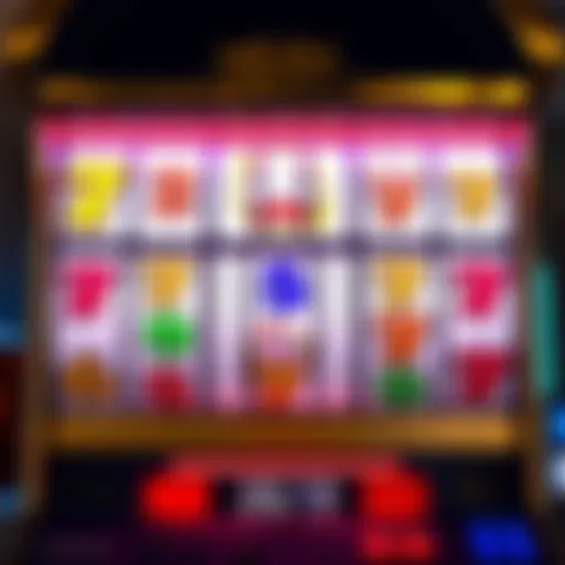 A close-up of the Zoltar 9 Lines slot machine with colorful graphics and buttons, showing players looking disappointed after a spin.