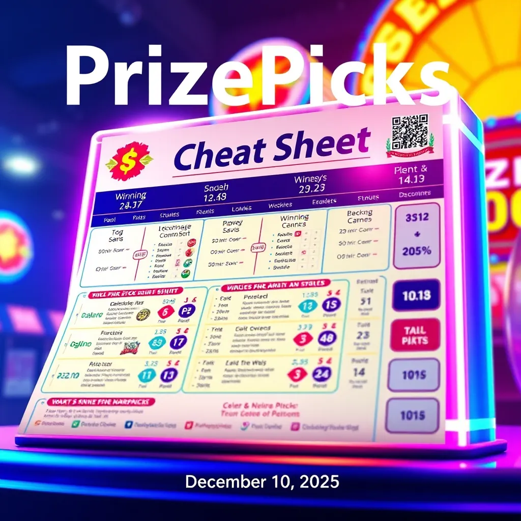 Essential Prizepicks Cheat Sheet For December 10 2025 Casinonewswatch